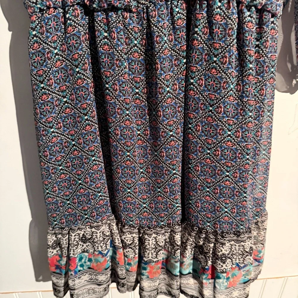 AUW‎ Large Boho Cottagecore Dress Romantic Earthy Feminine Effortless Festival - Picture 4 of 6
